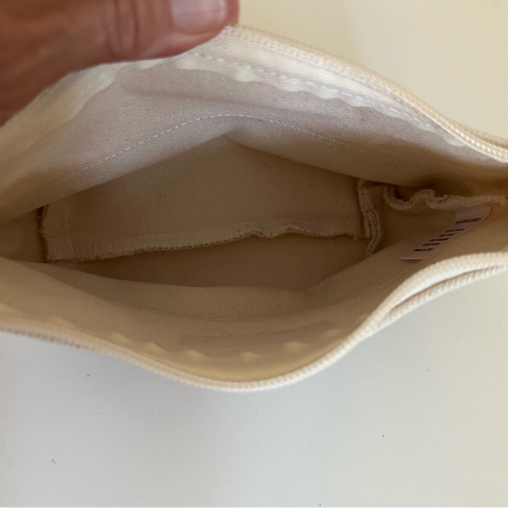 L.L. Bean Boat & Tote Plaid Toiletry Bag - Cream, Red, and Brown - Picture 4 of 5